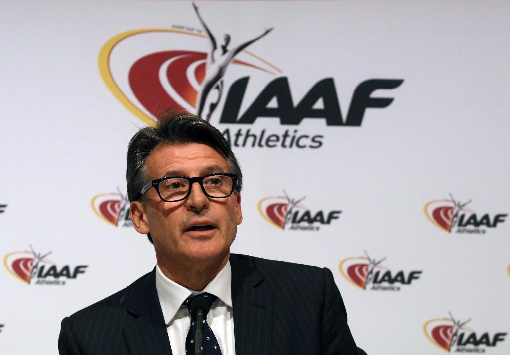 IAAF:s ordförande Sebastian Coe ledde mötet som beslutade att förlänga den ryska avstängningen. Arkivbild. (Foto: Ronald Zak/AP/TT)