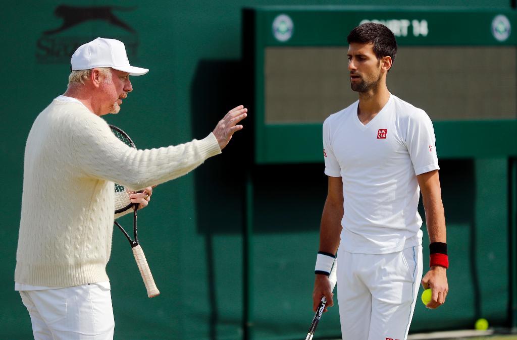 Novak Djokovic ska inte längre tränas av Boris Becker. Arkivbild. (Foto: Ben Curtis/AP/TT)