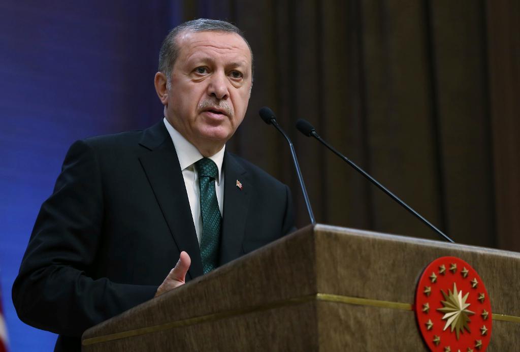 Turkiets president Recep Tayyip Erdogan. (Foto: Yasin Bulbul/AP/TT)