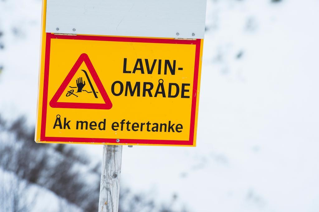En mindre lavin har gått på Åreskutan. (Foto: Erik Nylander/TT)