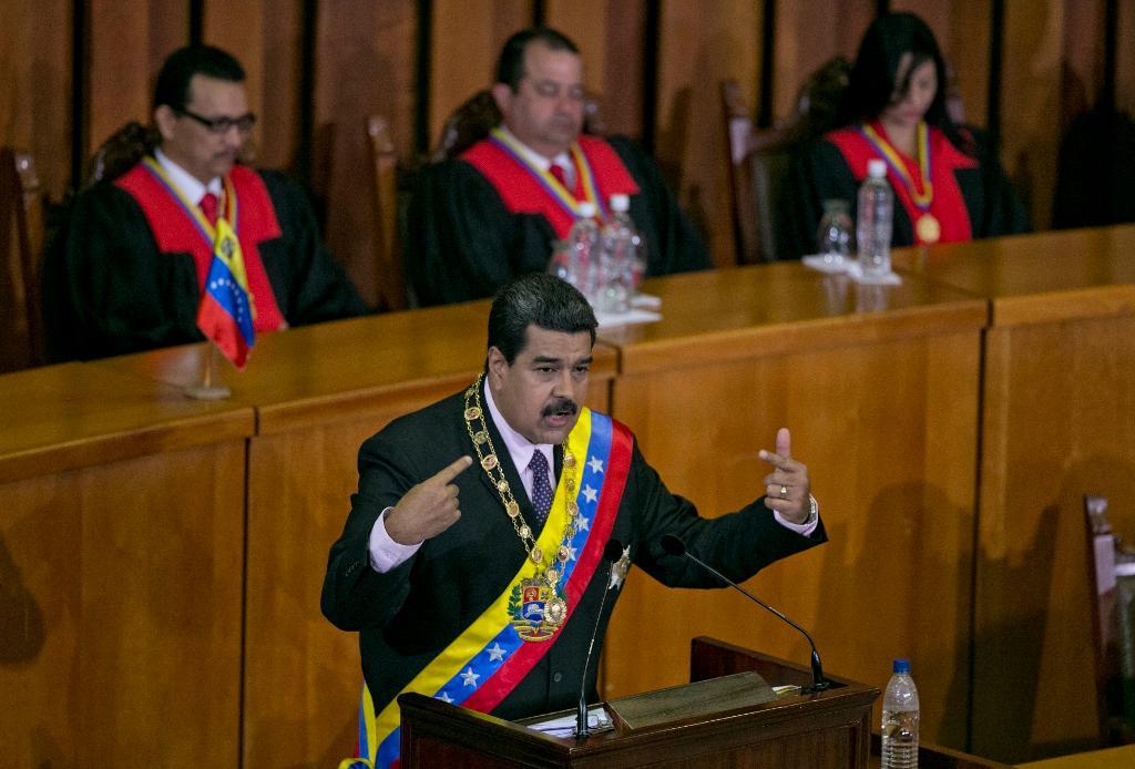Venezuelas President Nicolás Maduro.  (Foto: Ariana Cubillos/AP/TT-arkivbild)