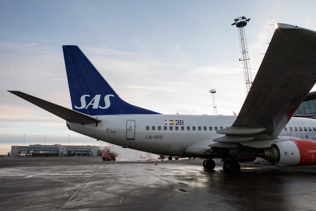Enligt obekräftade tidningsuppgifter i Danmark överväger SAS att registrera flygplan i Irland för att sänka kostnaderna. (Foto: Christine Olsson/TT-arkivbild)