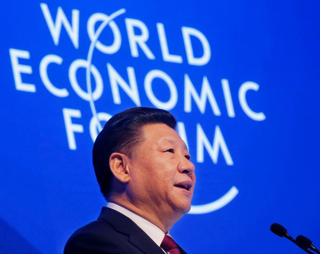 
"Ingen kommer att vinna på ett handelskrig", säger Kinas president Xi Jinping under sitt tal i Davos. (Foto: Michel Euler/AP/TT)
