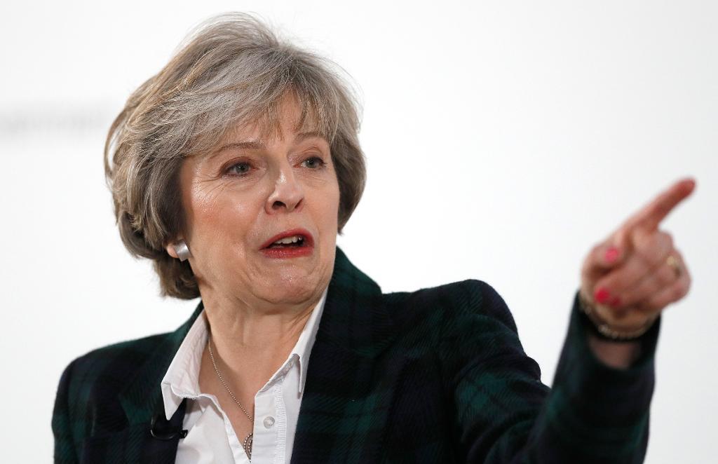 Storbritanniens premiärminister Theresa May. (Foto: Kirsty Wigglesworth/AP/TT-arkivbild)