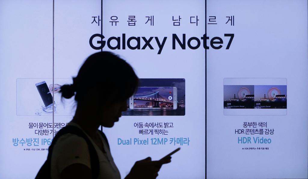 Samsung tvingades lägga ned flaggskeppsmodellen Galaxy Note 7. (Foto: Ahn Young-Joon/AP/TT-arkivbild)