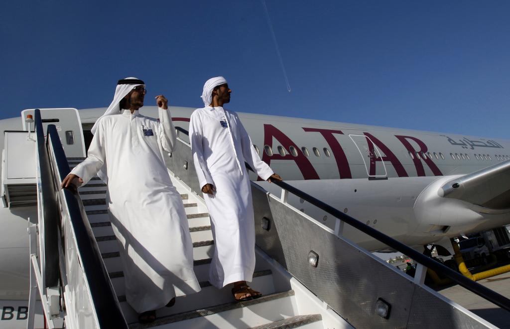 Ett plan från Qatar Airways har genomfört den hittills längsta rutten för reguljärt passagerarflyg. (Foto: Kamran Jebreili/AP/TT-arkivbild)