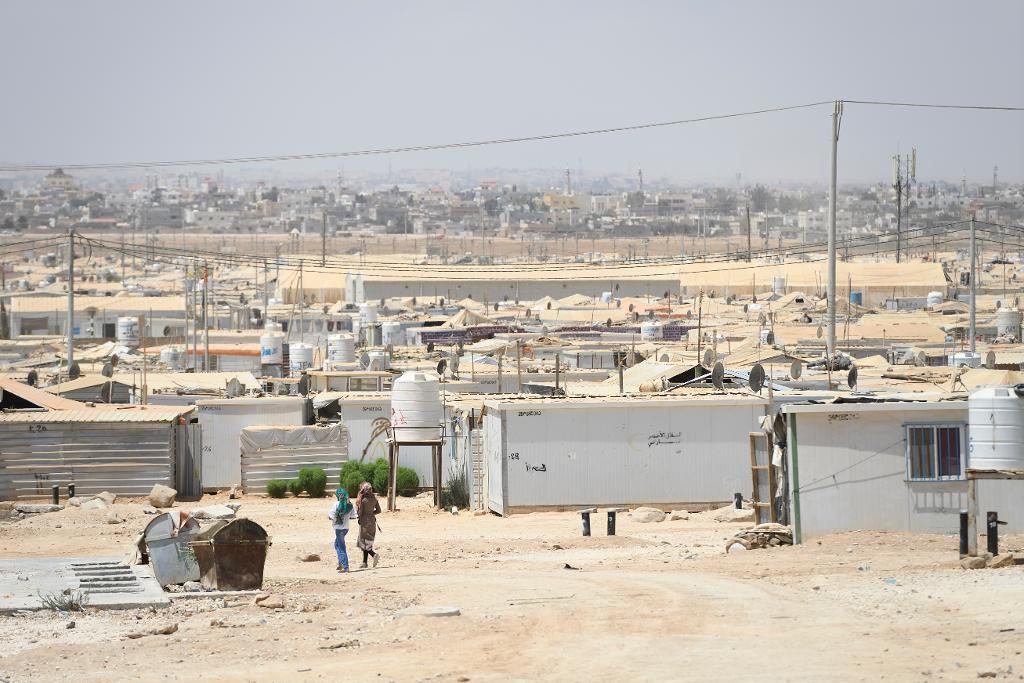 Zaatari i Jordanien är ett av världens största flyktingläger. I somras bodde runt 80 000 syriska flyktingar där.   Foto: Henrik Montgomery/TT