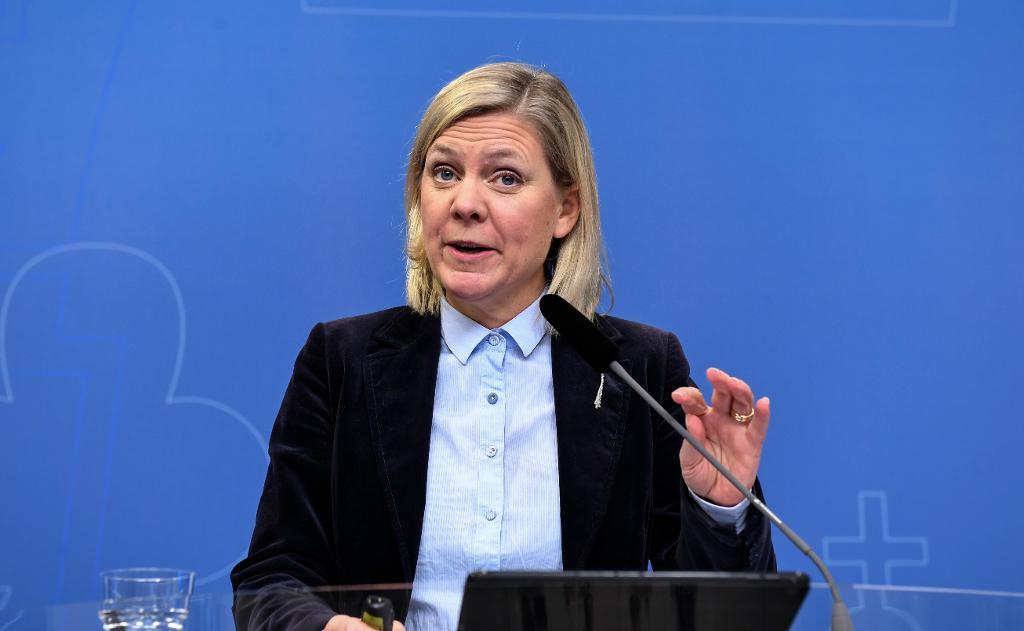 Finansminister Magdalena Andersson (S) är tveksam till förslaget till ny finansskatt.   Foto: Fredrik Sandberg/TT-arkivbild