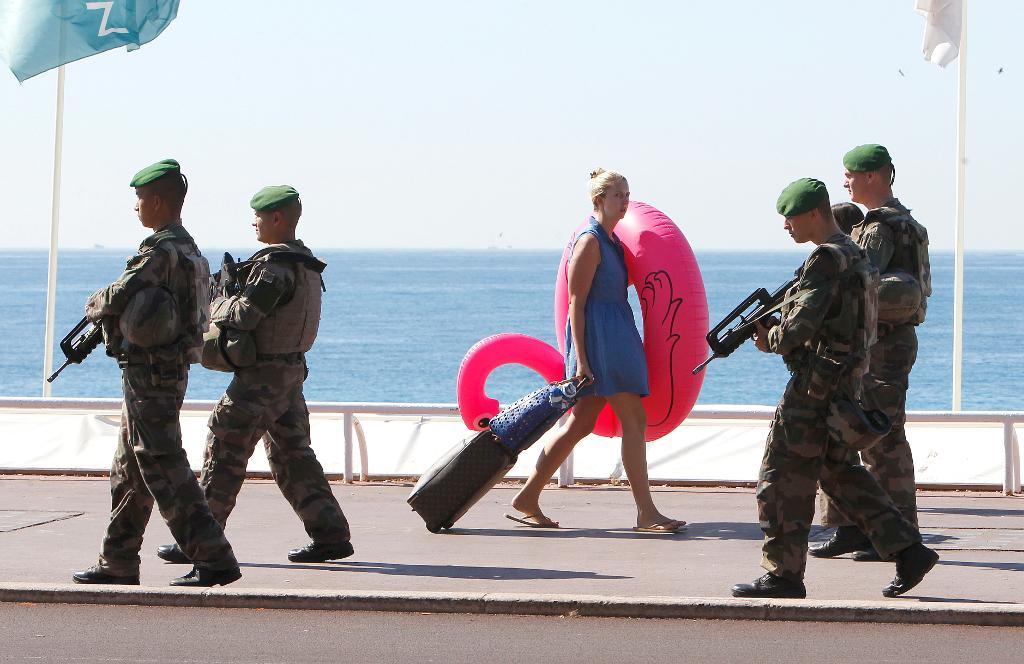 

Frankrike har utsatts för flera terrorattacker, bland annat här i Nice.  Foto: Claude Paris/AP/TT-arkivbild