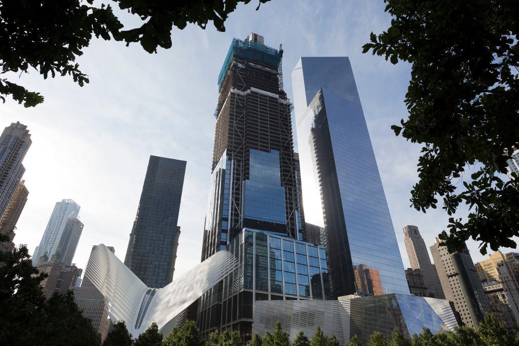 World Trade Center 4, längst till höger i bild, blir Spotifys nya USA-hem. Arkivbild.
(Mark Lennihan/AP/TT)