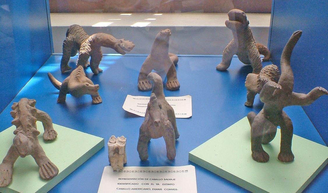 


Några av Waldemar Julsruds fynd, 1944. Figurerna finns på Muzeo Julsrud. Foto: Wikimedia Commons CC BY-SA 4.0                                                                                                                                                