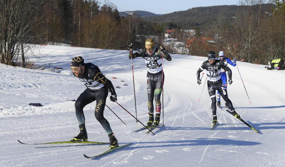 Tord Asle Gjerdalen var redan i tidigt skede av Vasaloppet bland de mest aktiva och kunde rycka ifrån till seger. Foto: Ulf Palm/TT
