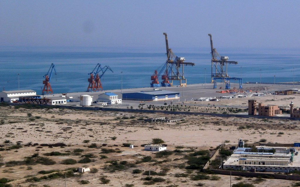 Den kinesiska regimen har skaffat sig rätten att sköta den pakistanska hamnen i Gwadar. Bilden är från 2013. (BEHRAM BALOCH/AFP/Getty Images)