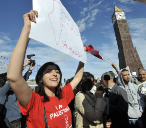 Jasminrevolutionen. (Foto: Fethi Belaid /AFP/Getty Images)