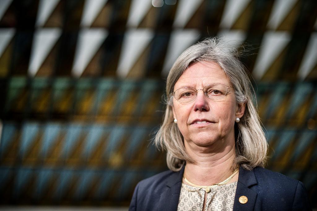 Karin Dahlman-Wright,vikarierande rektor vid Karolinska Institutet, har fått ansvar för att städa upp på universitetet efter den omfattande Macchiarini-affären. (Foto: Marcus Ericsson/TT)