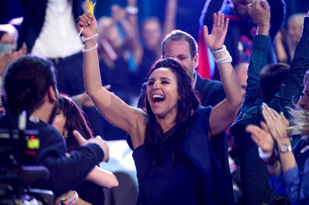 Ukrainas Jamala vann årets Eurovision Song Contest. (Foto: Maja Suslin/TT)