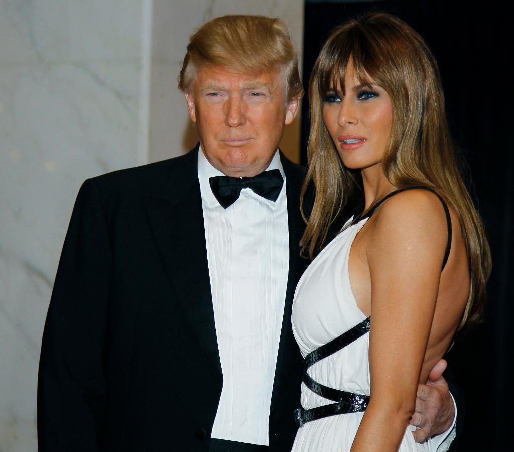  Donald Trumps med hustrun Melania. (Foto: Alex Brandon arkivbild)