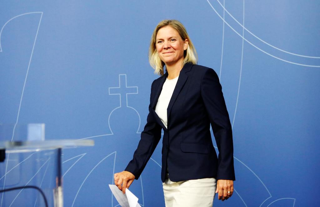 Finansminister Magdalena Andersson (S). (Foto: Christine Olsson/TT)
