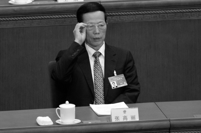 Zhang Gaoli, medlem av politbyråns ständiga utskott och före detta partichef i Tianjin. (Foto: Wang Zhao/AFP/Getty Images)