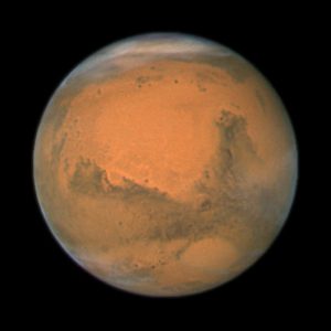 Arkivbild på Mars, tagen av rymdteleskopet Hubble. (Foto: Nasa/AP)