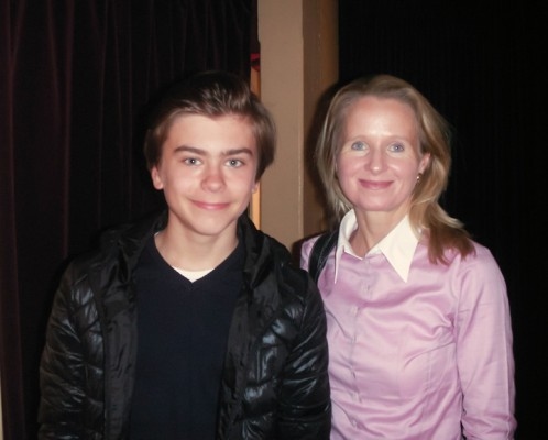 Sophia Goldman med sonen Gustav. (Foto: Ming Ya)