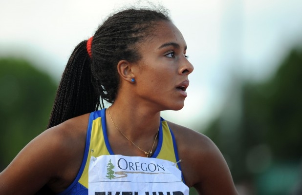 Unga sprintstjärnan Irene Ekelund saknades vid Sveriges förlust i Finnkampen på Stockholms stadion. (Foto: Steve Dykes/Getty Images)