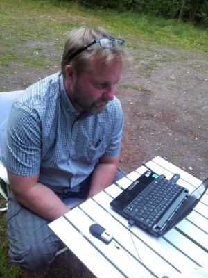 Krönikör Hans Bengtsson på fantastisk semester. (Foto: Tina L Bengtsson)