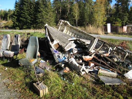 Bland andra dessa båtar har tagits om hand under projektet "Svenska skrotbåtar". (Foto: Håll Sverige Rent)