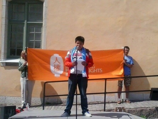 Doletjan i Visby (Foto: Supporting Human Rights in China)