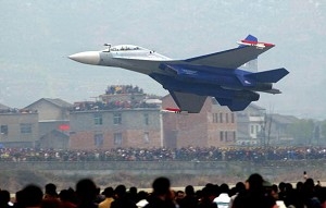 Ett kinesiskt jaktplan av just den här typen kraschade den 21 november i Kina. Denna ryska Su-30 uppträdde vid en flygplansshow vid Lotus-flygplatsen i Zhangjiajie i Hunanprovinsen i centrala Kina i mars 2006. (LIU JIN/AFP/Getty Images)