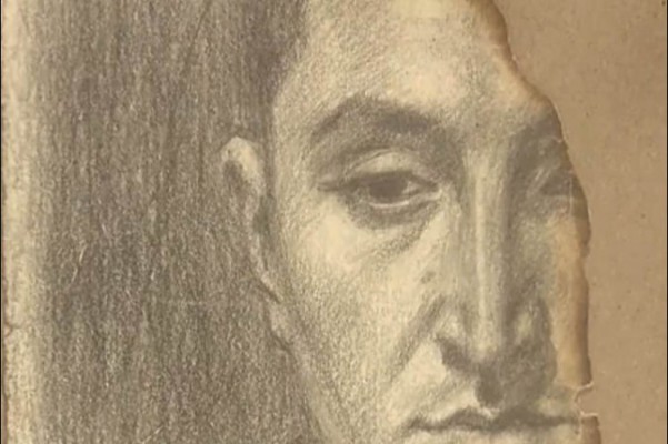 Fångarna i sovjetiska Gulag i Sibirien var tvungna att vara uppfinningsrika för att skriva brev. De använde sot, grisblod eller vad de kunde hitta på för att skriva. Några fängslade konstnärer lyckades till och med rita teckningar i hemlighet. (Memorial Society)
