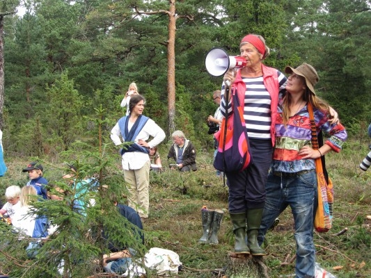 Aktivitet i Ojnareskogen. (Foto: Susanne Willgren/ Epoch Times Sverige)
