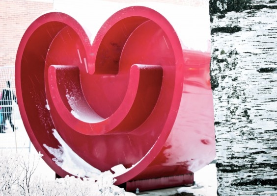 Hjärtat är symbolen för Umeå som kulturhuvudstad 2014 och symboliserar Umeås passion och kreativitet. (Foto: Kristina S Alfjorden/Epoch Times)