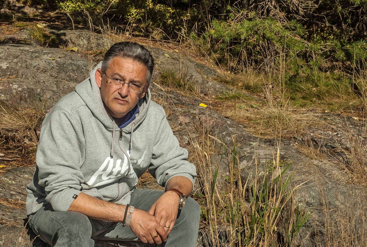  George Karimi på Värmdö i Stockholm i början på november 2015. (Foto: Peter Karlsson)