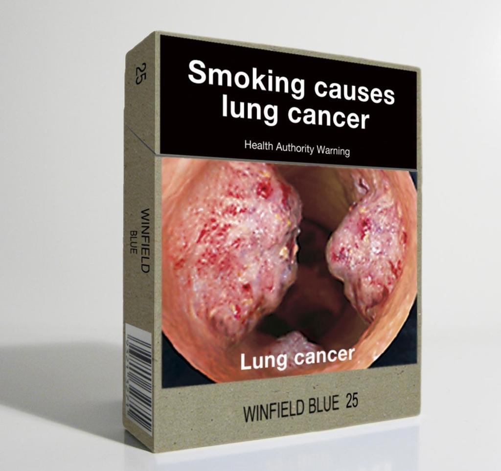 Så här kan cigarettpaketen komma att se ut. Här en bild från ett paket i Uruguay. (Foto: Matilde Campodonico/AP/TT/arkivbild)