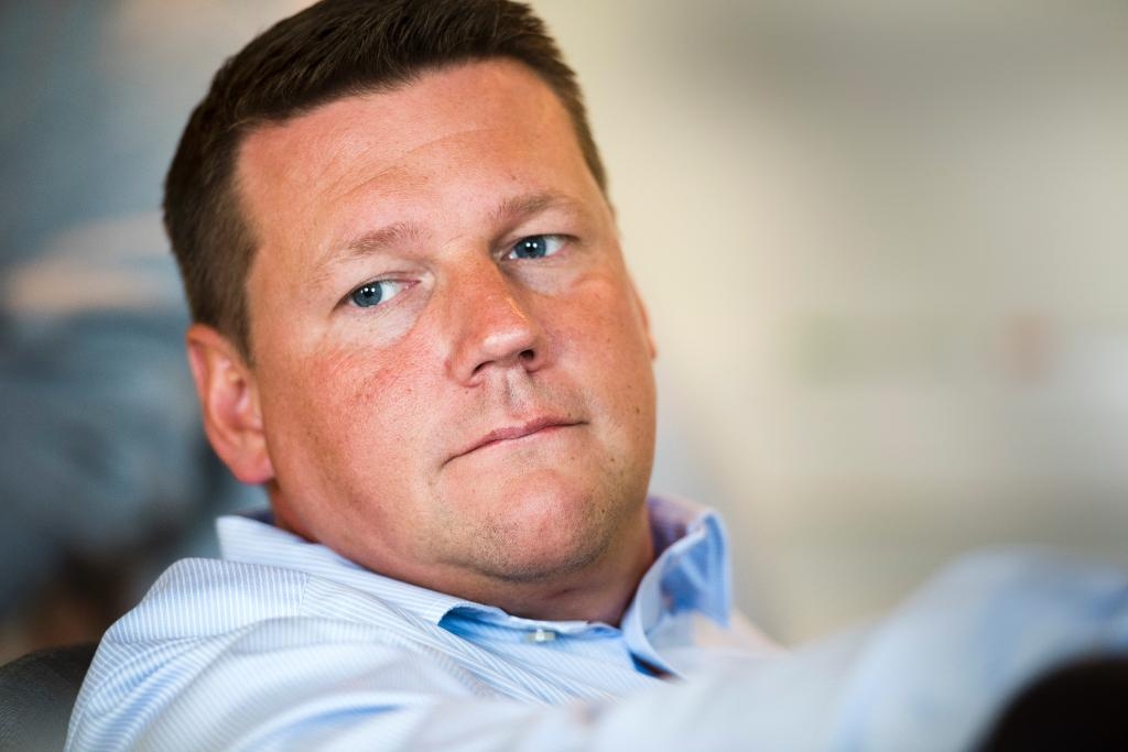 LO:s förste vice ordförande Tobias Baudin är en av dem som fått lägenhet i Stockholms innerstad. (Foto: Rickard Nilsson/TT)