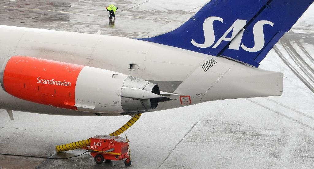 Snöovädret snowzilla tvingar Sas att ställa in. Arkivbild. Johan Nilsson / TT