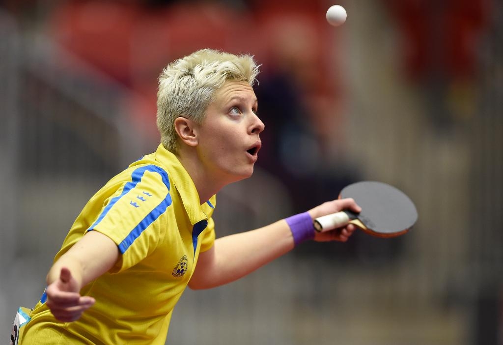 Matilda Ekholm under OS-kvalet i Halmstad. (Foto: Björn Lindgren/TT Nyhetsbyrån)