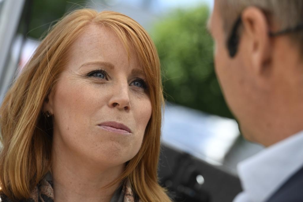 
Centerpartiets partiledare Annie Lööf under Almedalsveckan 2016. (Foto: Janerik Henriksson / TT)