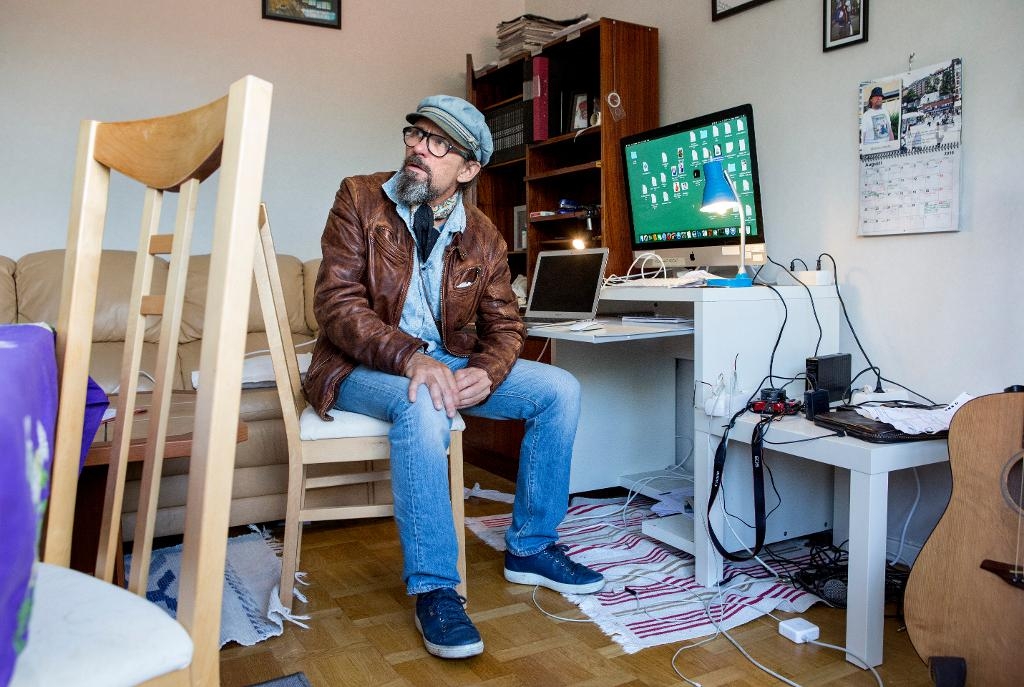 John Arthur Ekebert var länge hemlös, men har nu en lägenhet. (Foto: Christine Olsson/TT)