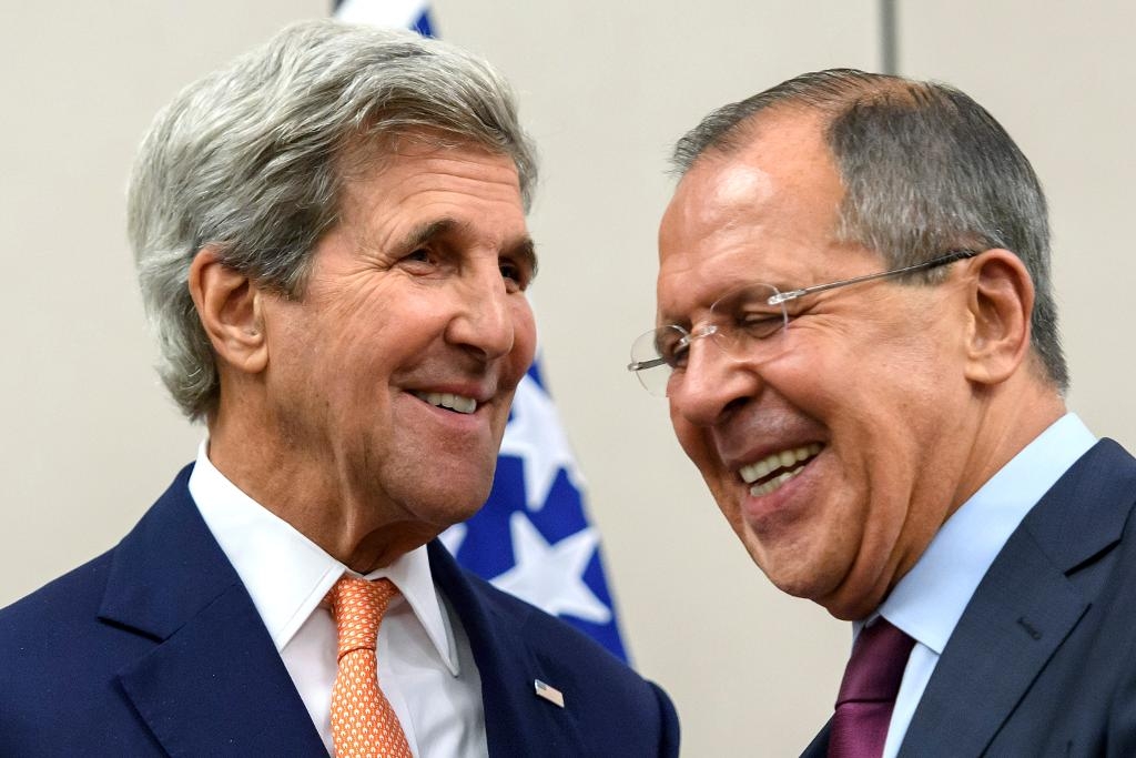 USA:s utrikesminister John Kerry och hans ryske kollega Sergej Lavrov träffades senast i Genève den 26 augusti.
(Martial Trezzini/AP/TT)