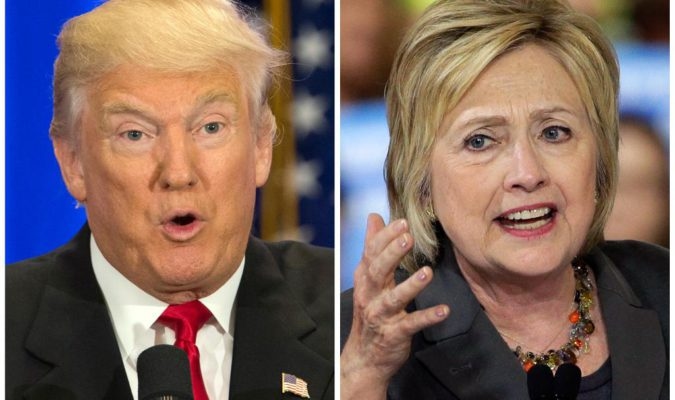 Donald Trump och Hillary Clinton. (Foto: Mary Altaffer/Chuck Burton /AP/TT-arkivbild/montage)