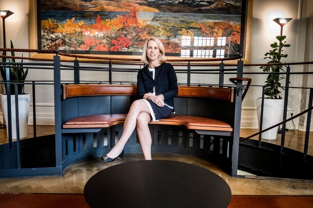 Helena Stjernholm, vd för investmentbolaget Industrivärden, utses till årets Ruter Dam. (Foto: Magnus Hjalmarson Neideman/SvD/TT)