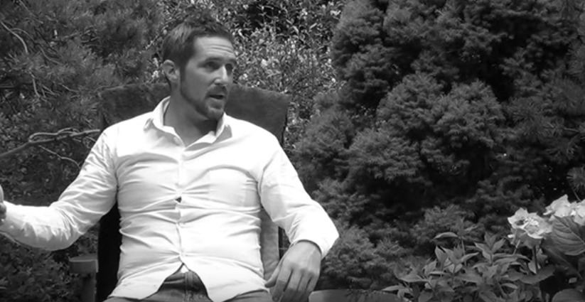 Skärmdump från den sista intervjun med Max Spiers. 