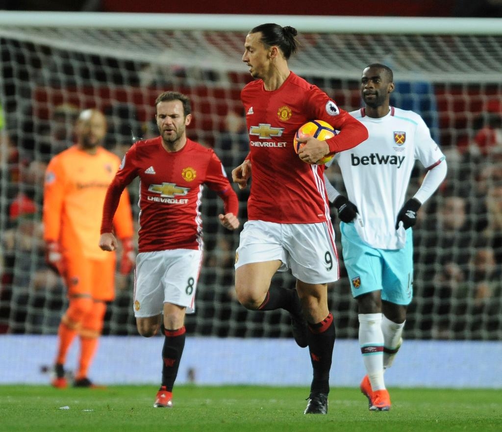 Zlatan Ibrahimovic efter kvitteringen. (Foto: Rui Vieira/AP/TT)