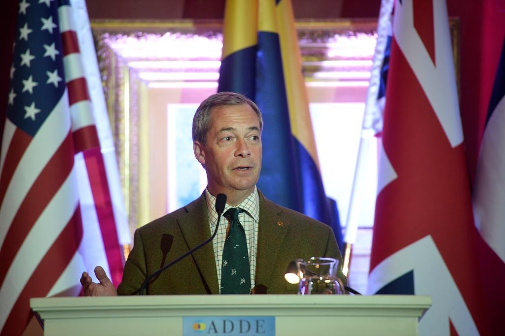 Nigel Farage, före detta partiledare för brittiska Ukip. (Foto: Vilhelm Stokstad/TT)