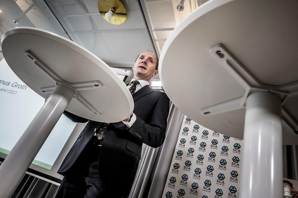 SCA:s vd Magnus Groth. (Foto: Magnus Hjalmarson Neideman/SvD/TT)
