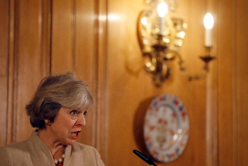 Theresa May. (Foto: Frank Augstein/AP/TT-arkivbild)
