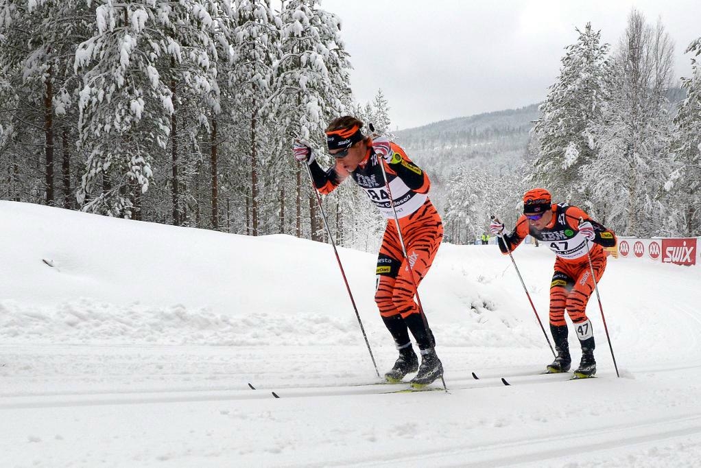 


I Nattvasan är det tvåmannalag som gäller. Här är Christoffer Callesen, Norge, och Kjetil Hagtvedt Dammen, Norge, under Vasaloppet i fjol. Foto: Ulf Palm/TT-arkivbild                                                                                                                                    