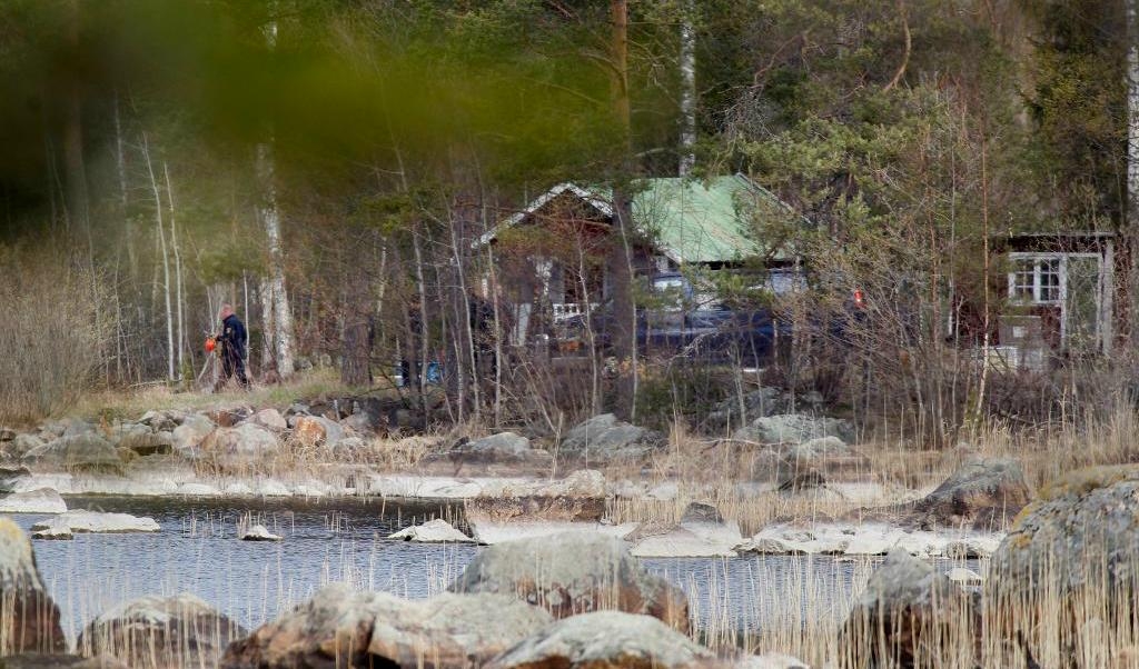 Sjön i Hälsingland där Tova Moberg hittades död. Foto: TT
